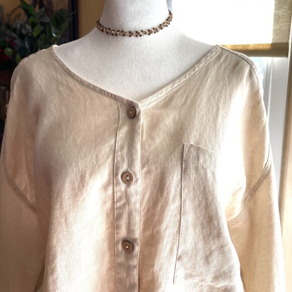 ❤️❤️❤️Grae Cove Button Down Linnen Shirt - Picture 2 of 8